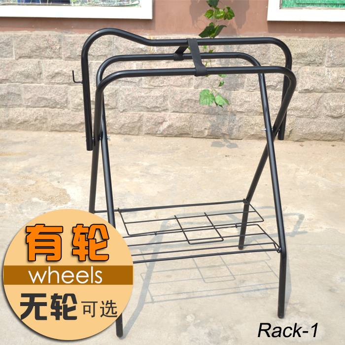 Folding multifunctional saddle frames have rotation without rotation, convenient saddle shelf western giant horse horses equestrian supplies