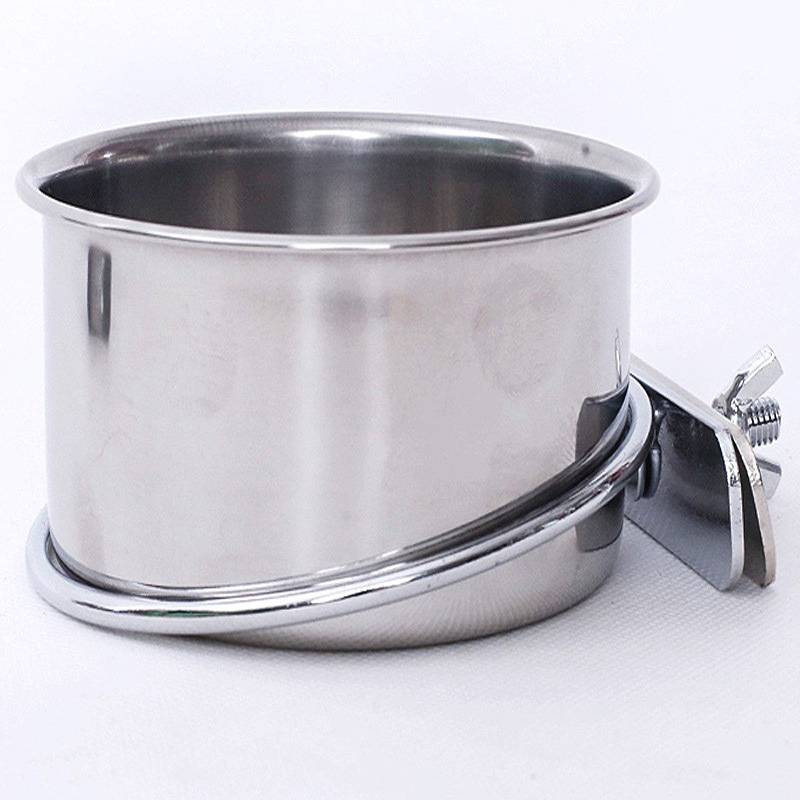 Deepen 12 cm in diameter, single screws stainless steel bowl