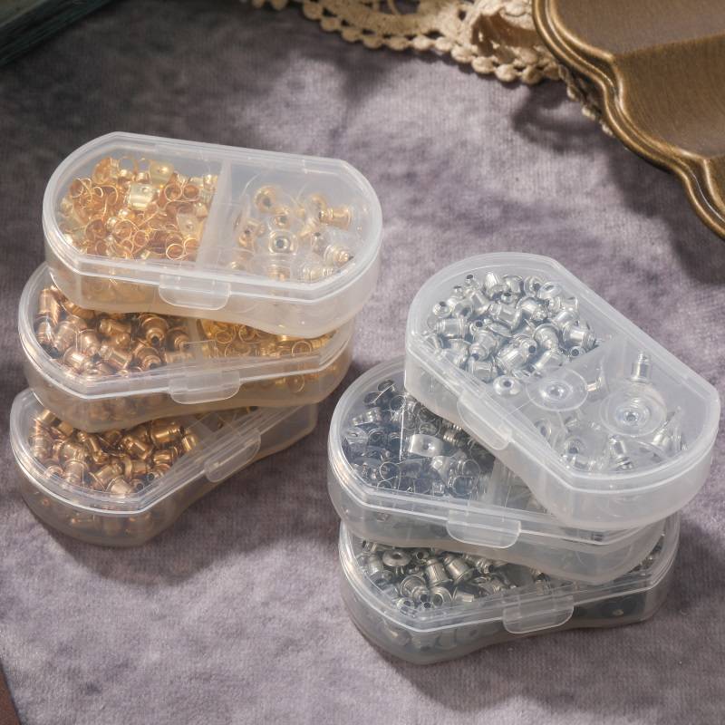 Ear -blocked earrings, transparent loose and firming, anti -drop new plastic earrings plug blocked silicone earrings accessories