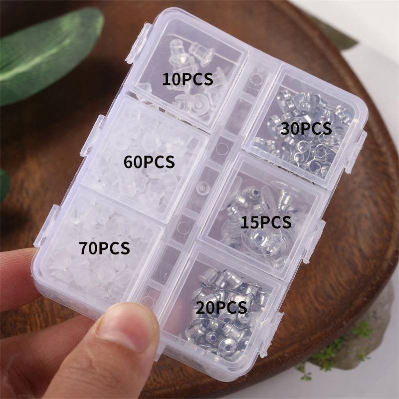 3 metal + 3 transparent earplugs (6 packages)