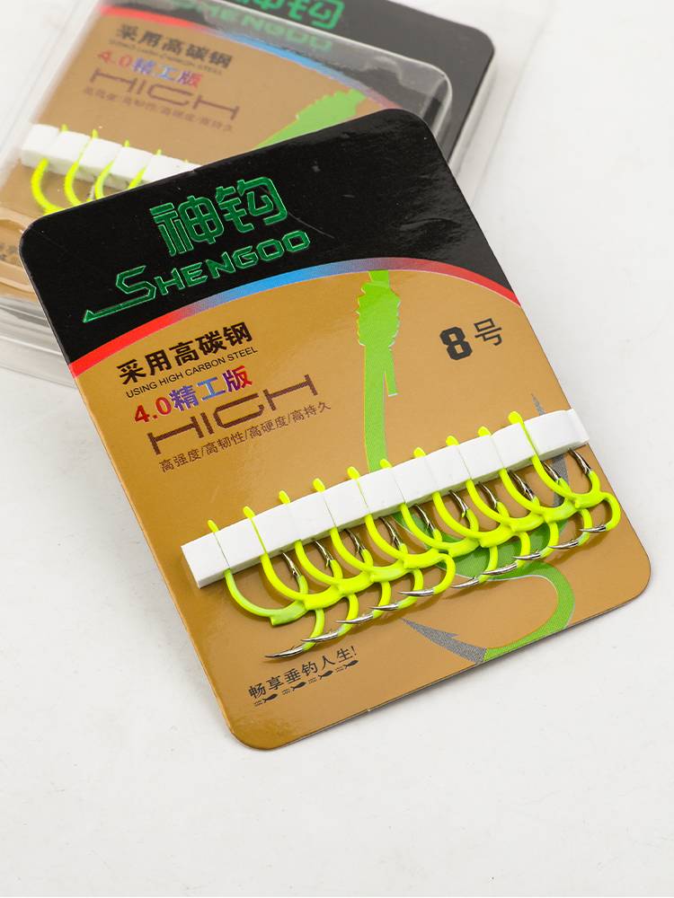 Mother -in -law hook Anti -Daldling Hook without running fish pouring and big -carbon steel hooks New Yimei Mother Double Hook No. 12
