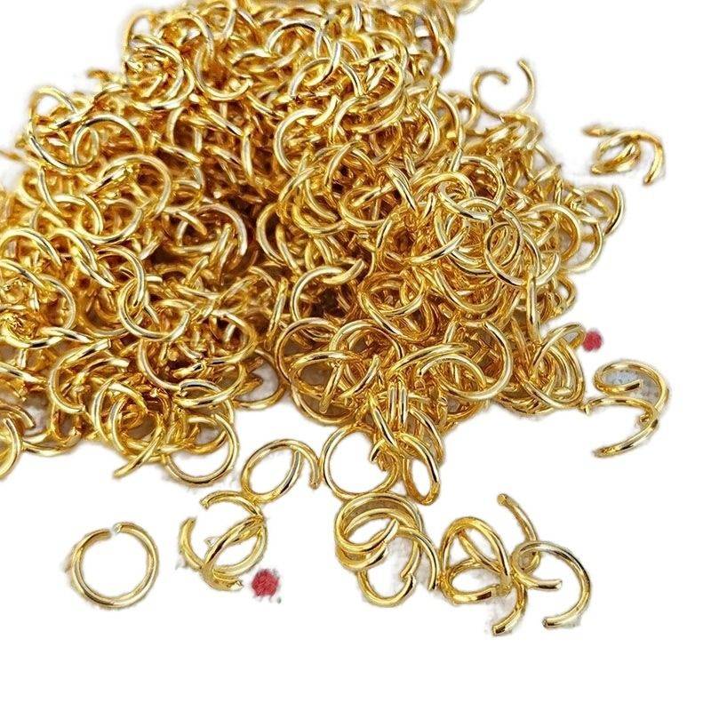Handmade material DIY jewelry metal link ring iron circle electroplating activity opening circle bracelet necklace necklace accessories
