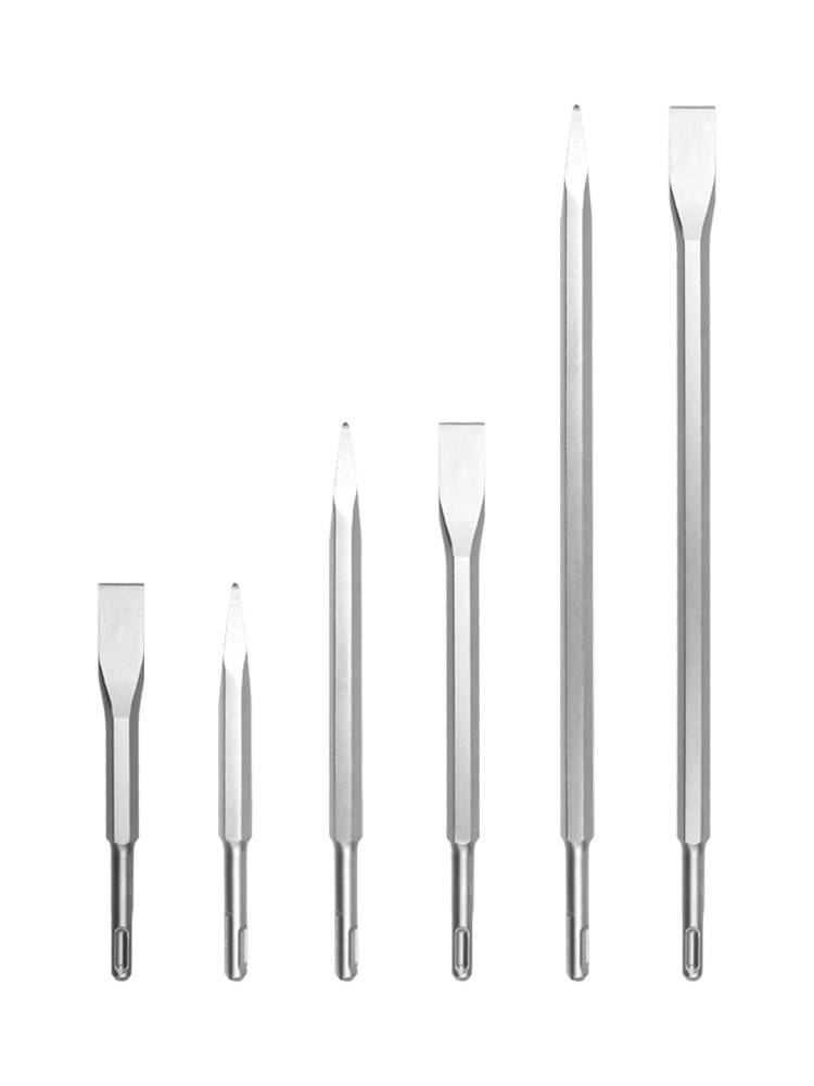 Little electrich picks head is left, a hexagonal boxed fly pick, concrete sharp chisel and side chisel
