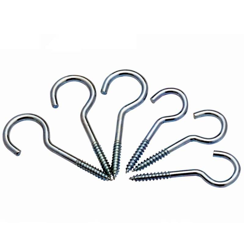 A blue Zinc Question mark to open the mouth of the sheep's eye, to tie the wind hook to the self-absorbed screws, 2#-14# chandelier hook