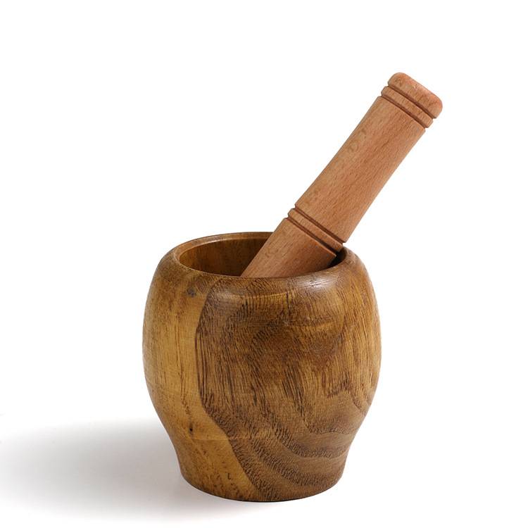 Natural jujube solid garlic mortar pounding garlic mud, garlic, garlic mortar, garlic mortar, garlic, mortar