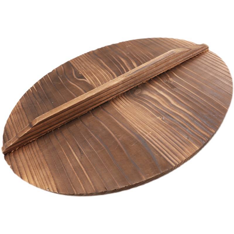 Cupca lid home round pot lid thickened solid wood pot lid rural pot lid water tank lid water cooker fir cooker lid 