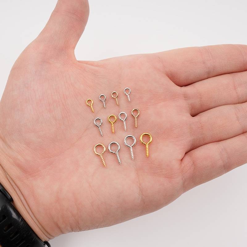 Sheep eye nails self -attack screw band ring hook hook pendant DIY key toy Bodhi metal accessories handmade