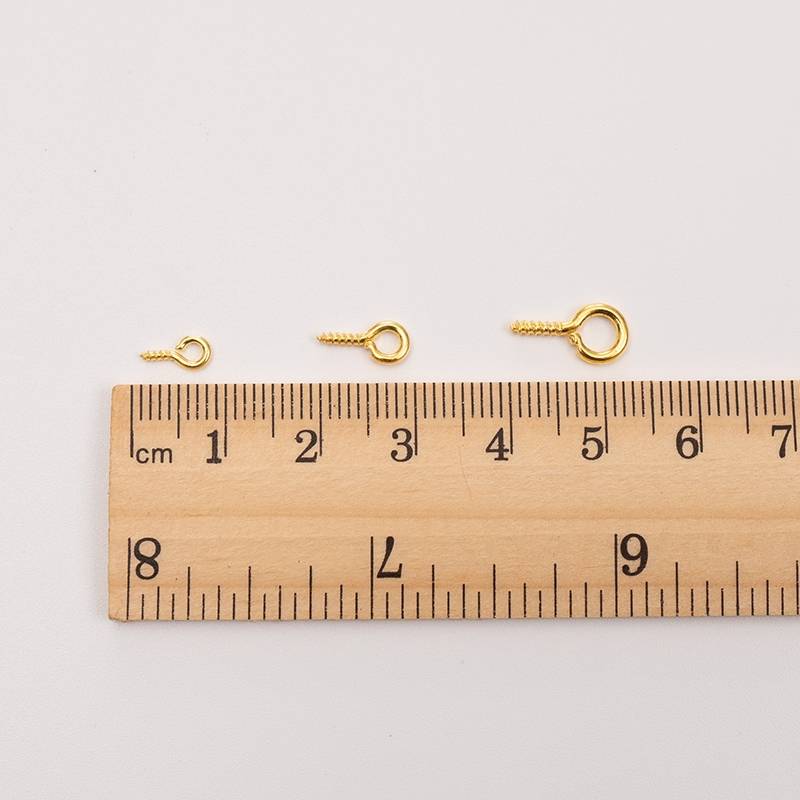 Sheep eye nails self -attack screw band ring hook hook pendant DIY key toy Bodhi metal accessories handmade