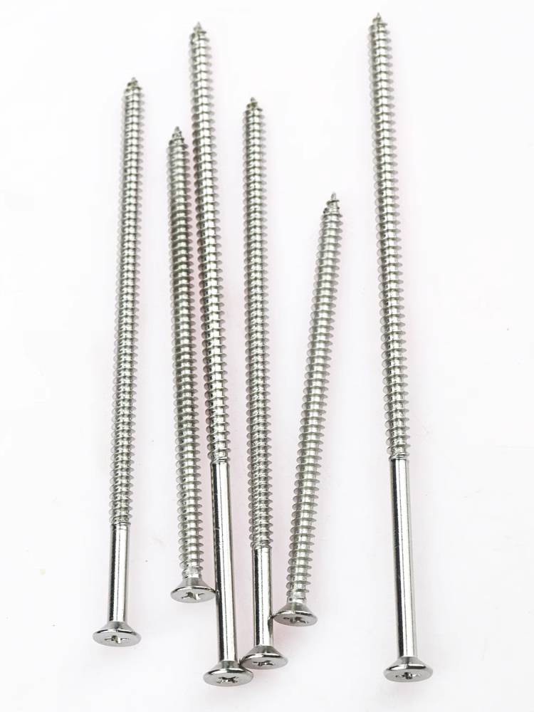 304 Stainless Steel Cross Flat Top Self -attack Screw Switch Panel Panel Calculometer 6M3M4M5
