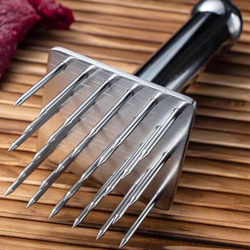 Stainless steel tie meat pork skin pork skin pork skin tool buckle meat needle, roast meat inserted meat tie pores commercial