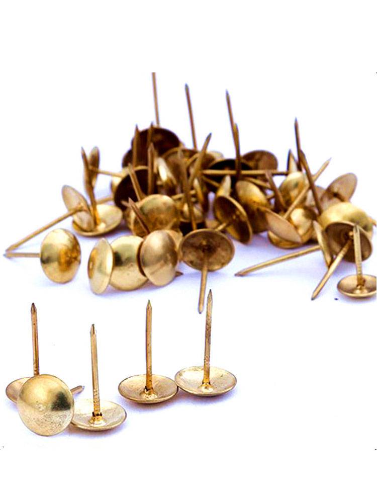 Sofa bubble nails golden copper nails, copper -colored nails, big nails long needle decorative nails, nails, nails