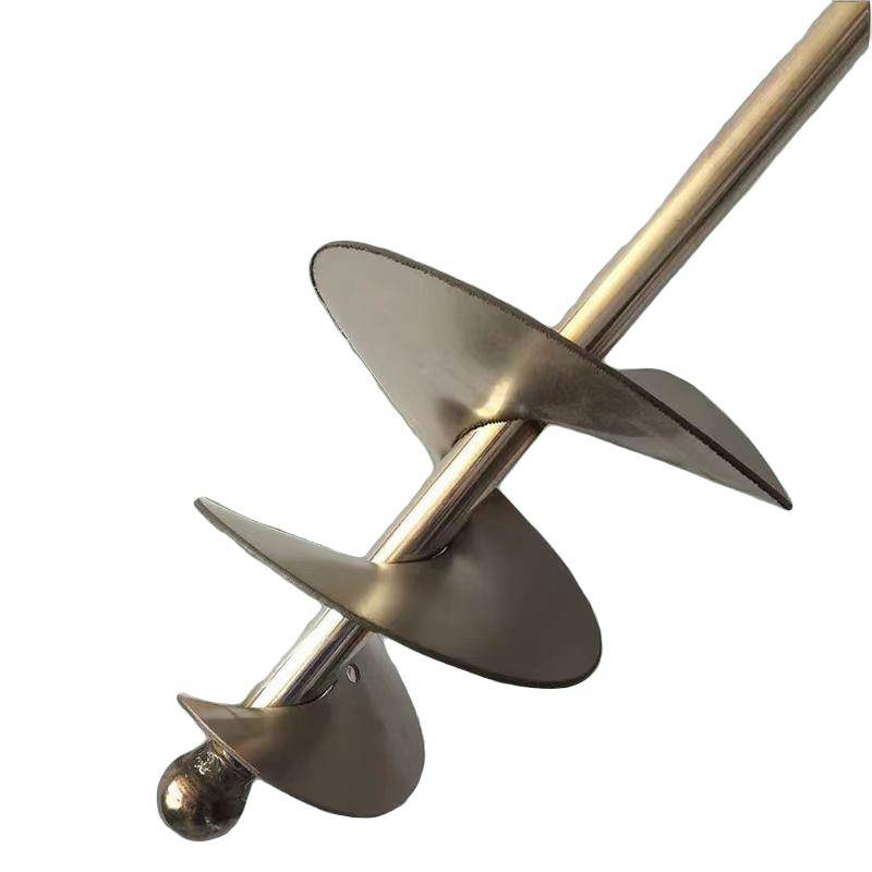 Stainless steel mixing gray rod concrete snail spiral leaf electric hammer rhinestone cement mixing rod to play ash
