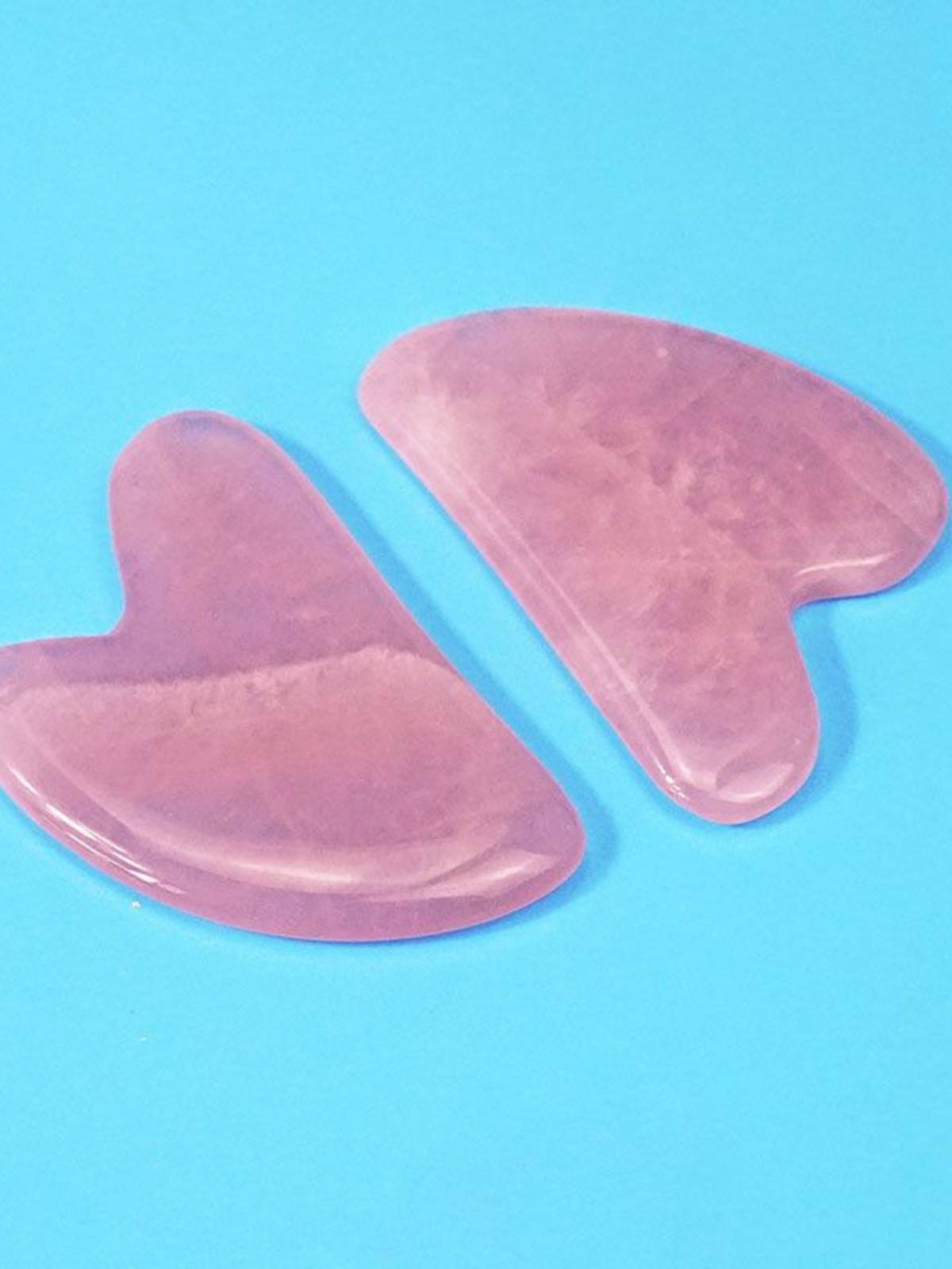 Tira thin face jade powder crystal scraping plate tap ribs V face face firming natural beauty tool artifact