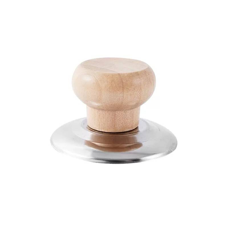 Home Anti -Spicy handle, a general wooden pot, top hat, top hat, top bead glass lid, handle accessories, pot lid, solid wood