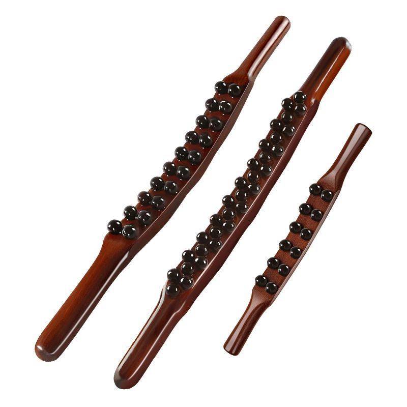 Rolling the gluten stick, a general -body universal 35 beads, the back shoulder, neck scraping of the back, carbonization of the back and neck of the back, carbonization ribs massage