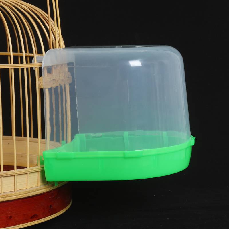 Large bird uses plug -in bathtub shower box splashing black phoenix parrot Aki Brother Brother Thray Tool Supplies Bird Cage Accessories