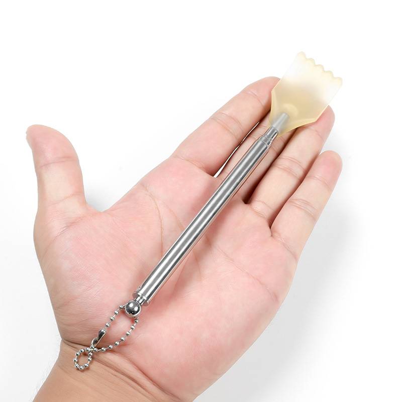 Do not want people itching, scratching the old man music artifact, portable scratching rake four sections of telescopic scratch 43cm