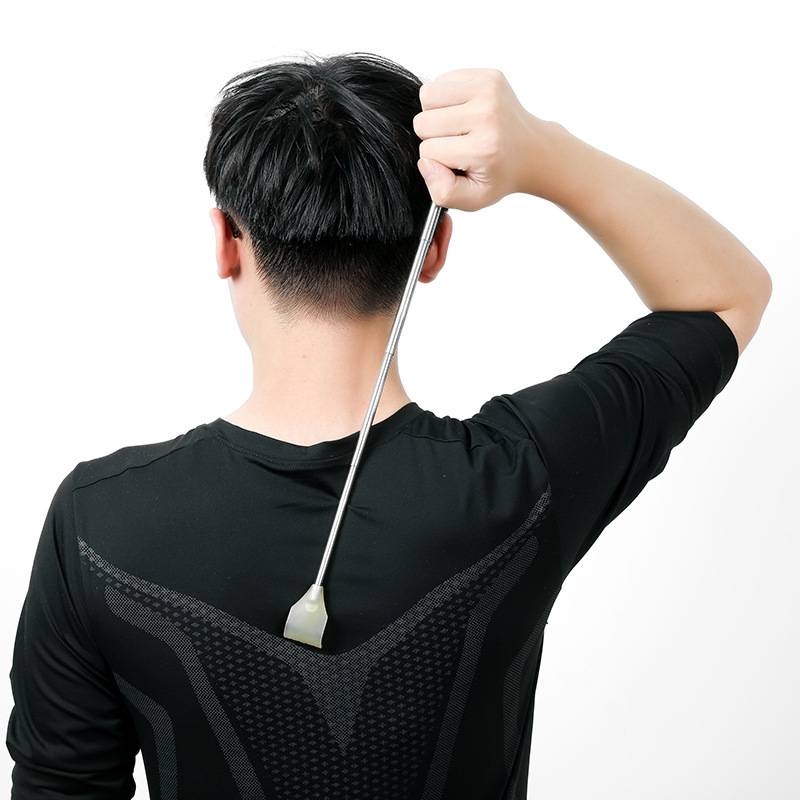 Do not want people itching, scratching the old man music artifact, portable scratching rake four sections of telescopic scratch 43cm