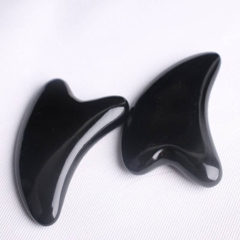 Natural Blackwater Old Niujiao Jiaojin Dipping Point Massage Massage Face, Summer Scraping Massage Board