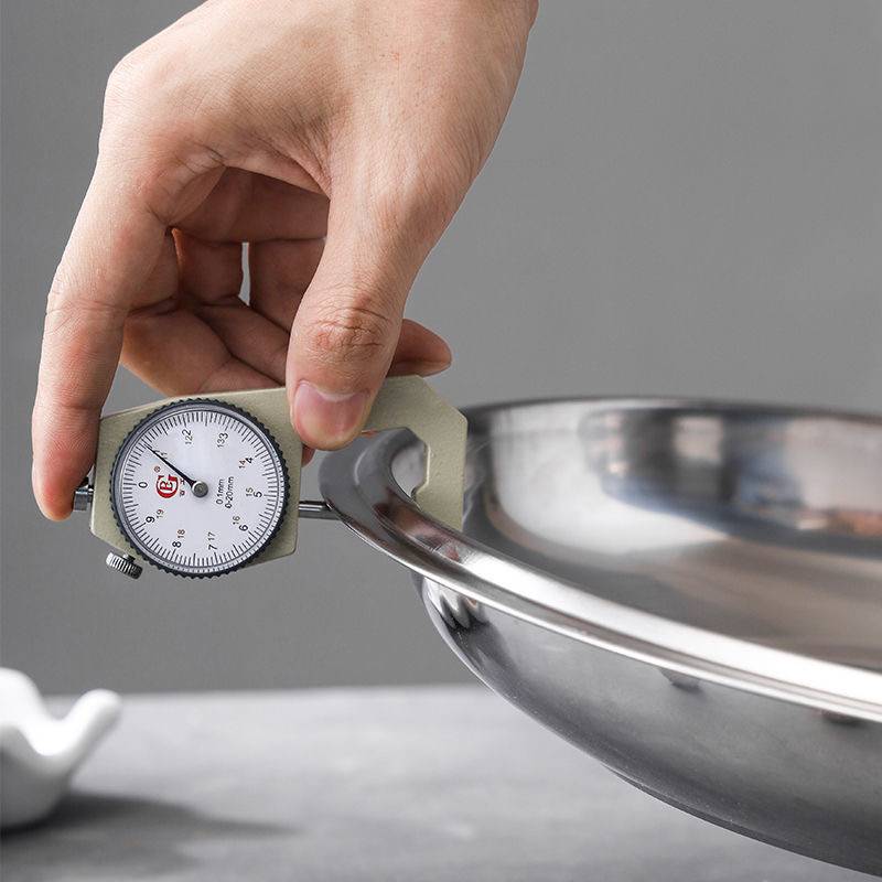 Stainless steel thickened explosion -proof pot cover high temperature resistant general fried cooker fried pot soup soup steamer flat pot iron stir -fried pot lid