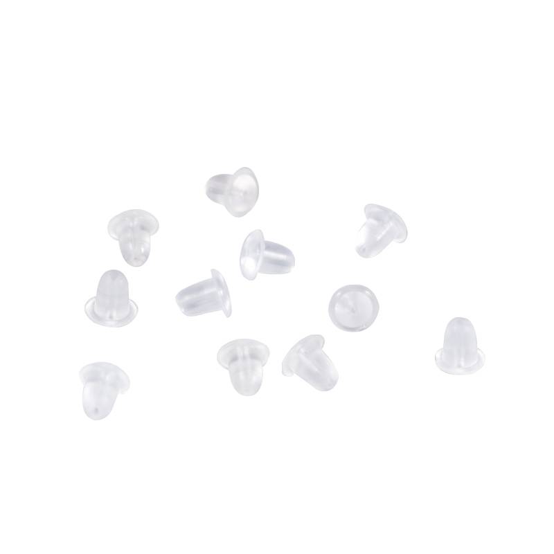 Ear blocked transparent silicone earmus earrings earring earrings and earrings to prevent buckle earbud ear cap Ear buckle anti -slip fixed glue plug