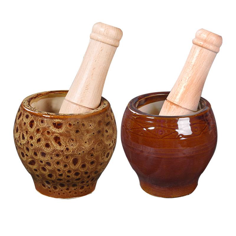 Ceramic garlic mackerel garlic mackerel crusher grinder hand-smuggling can of garlic with garlic moth