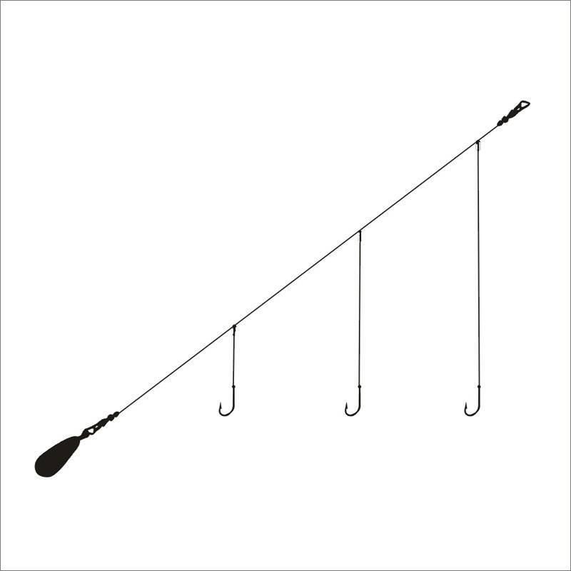 Small string hook fishing group catfish anti -wound throwing rod pills 3 hook raft rod suits