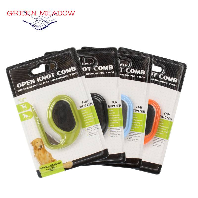 Pet knot combed combing combing puppet Jinji long hair cats and dogs open artifact bottom velvet opening tool