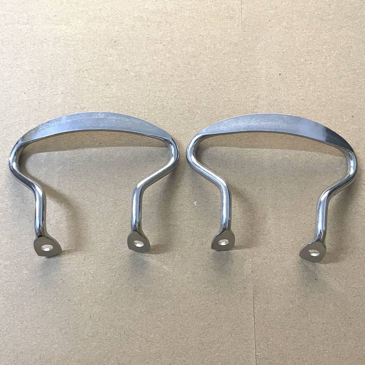 Stainless steel hole distance 45mm pot ear glue cooker ear soup steamed pan steamer ear handle dual -pores with high temperature resistance pair