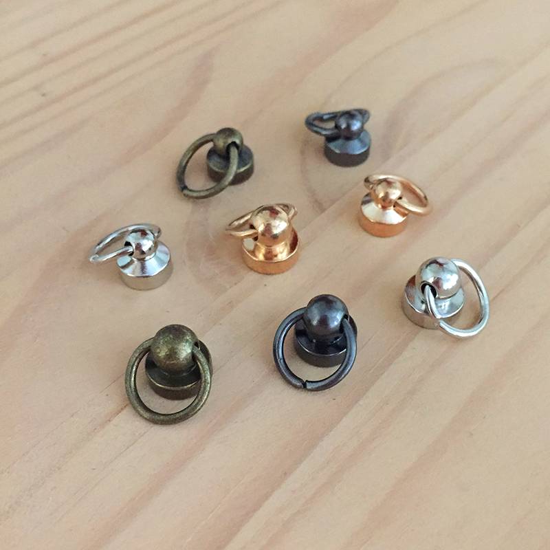 Pure bronze monk head ring universal rotating pacifier nail doll doll accessories milk peony nail