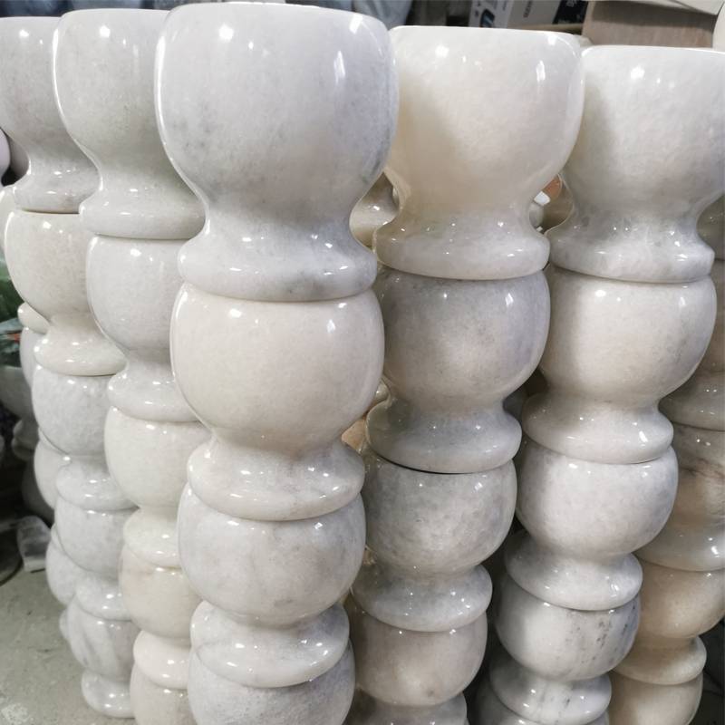 Eleven bleats of white marble