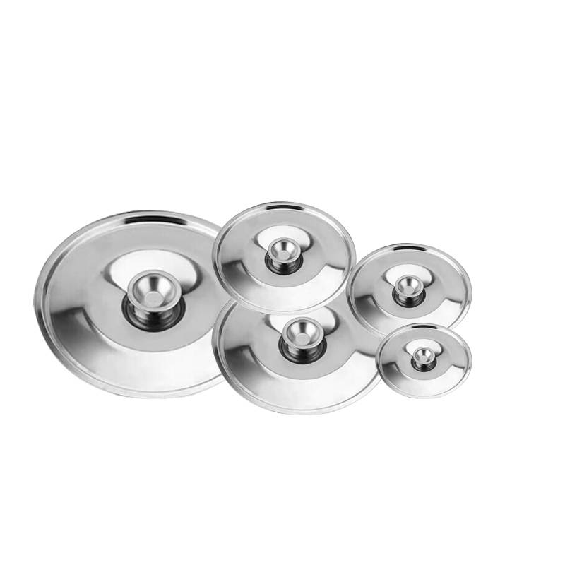 Stainless steel flavored cup lid, round lid and basin cover bowl cover cup lid, seasoning tank cover, seasoning tank lid