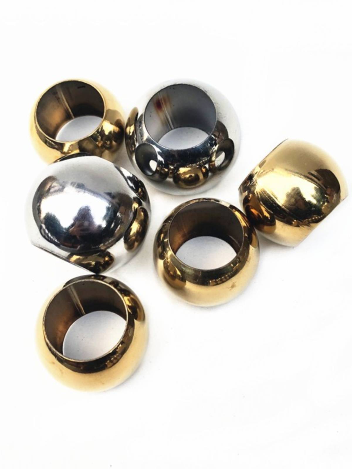 304 stainless steel punching ball 48mm dual pass ball pins 22/25 round tube ball 19 bamboo junction lantern ball perforated beads