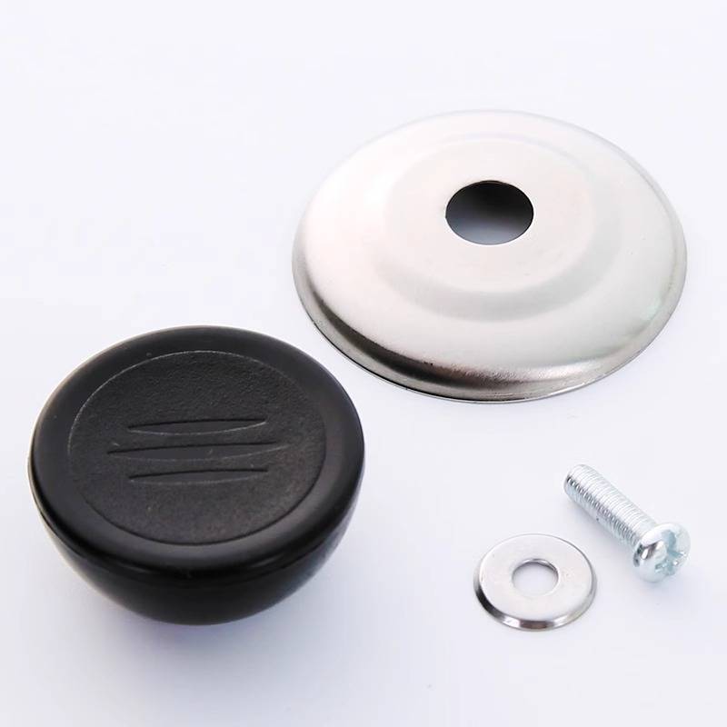A pan-cap steeled glass cap with a transparent lid and a pan-knob stench