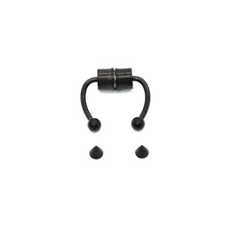 Nasal pins are about stainless steel-magnetic horse hooves don't have to pierce a perforated magnet nose clip