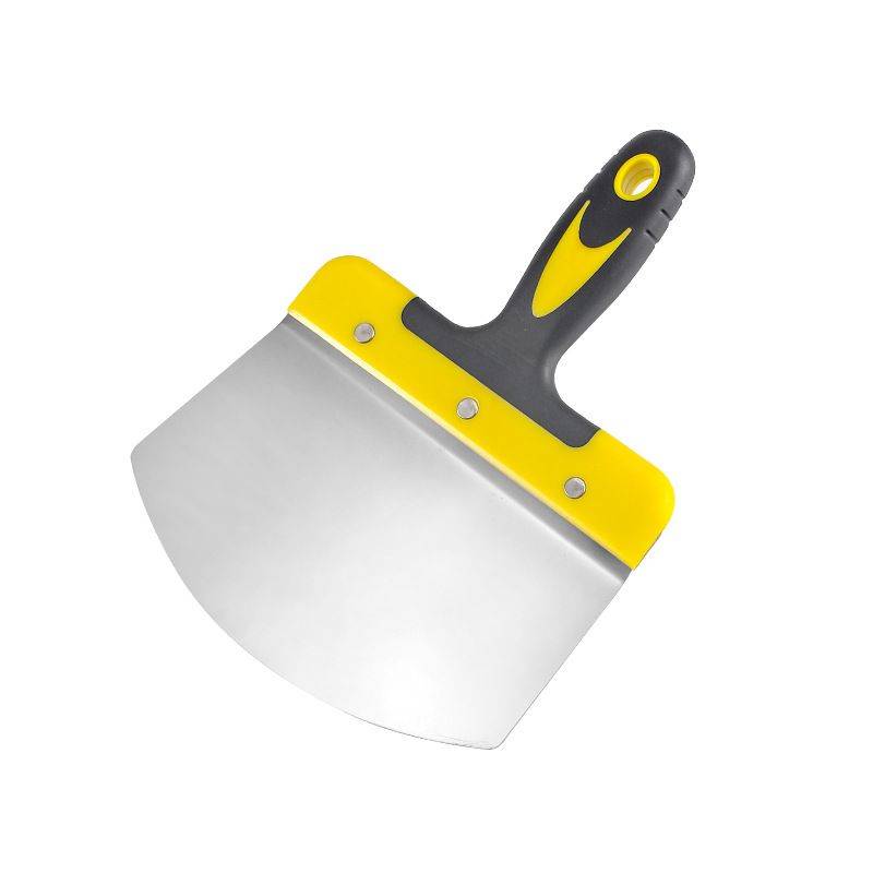 Stainless steel feeder curved gray shovel gypsum gray board shovel putty on the gray board scrape the putty tool upgrade version