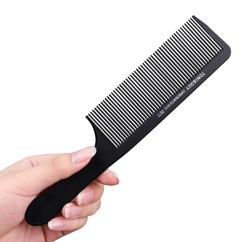Hair Type Master Dant -tooth Large Big Big Big and Electric Electric Cutting Comb with Black Platform Beautiful Hair -Sharending Border Corner Men's Comb