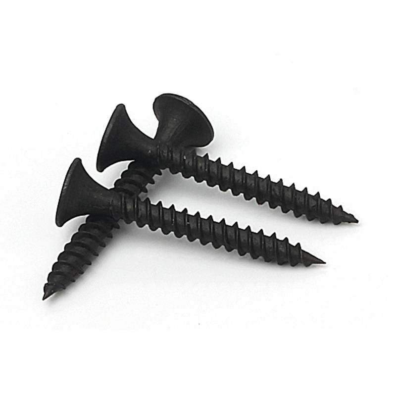 BLACK WALLBOARD NAILED TO IRON AND GRAY PHOSPHORUS DRY WALL SCREWS, HIGH-STRENGTH PLASTER PLATE FLAT, CRUCIFIED M3.5