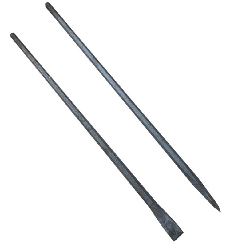 Extending stone chisel chisel flat -cutting cement Cephreal handmade tadlor steel gangsters chisel hexagonal steel threaded steel
