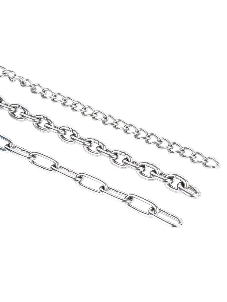 304 201316L stainless steel chain iron lock anchor clothes hanging dog galvanized twist chain m4 5mm mm thick