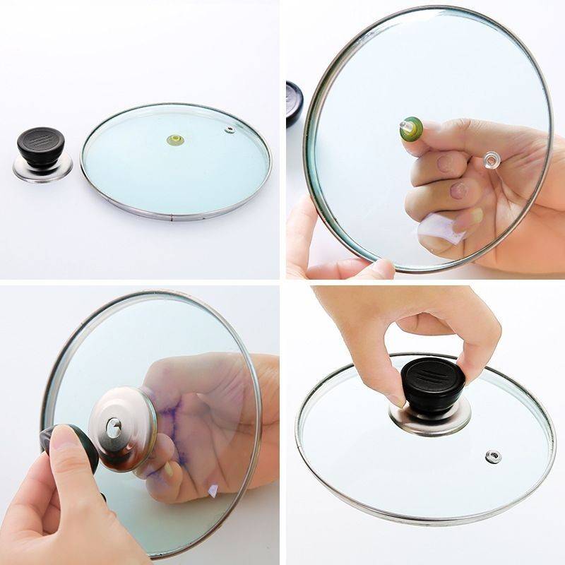 Hat Kitchen Tensor Glass Card Covered Hand -stir -fried Pot Commoning Accessories resistant High -temperature handle cap