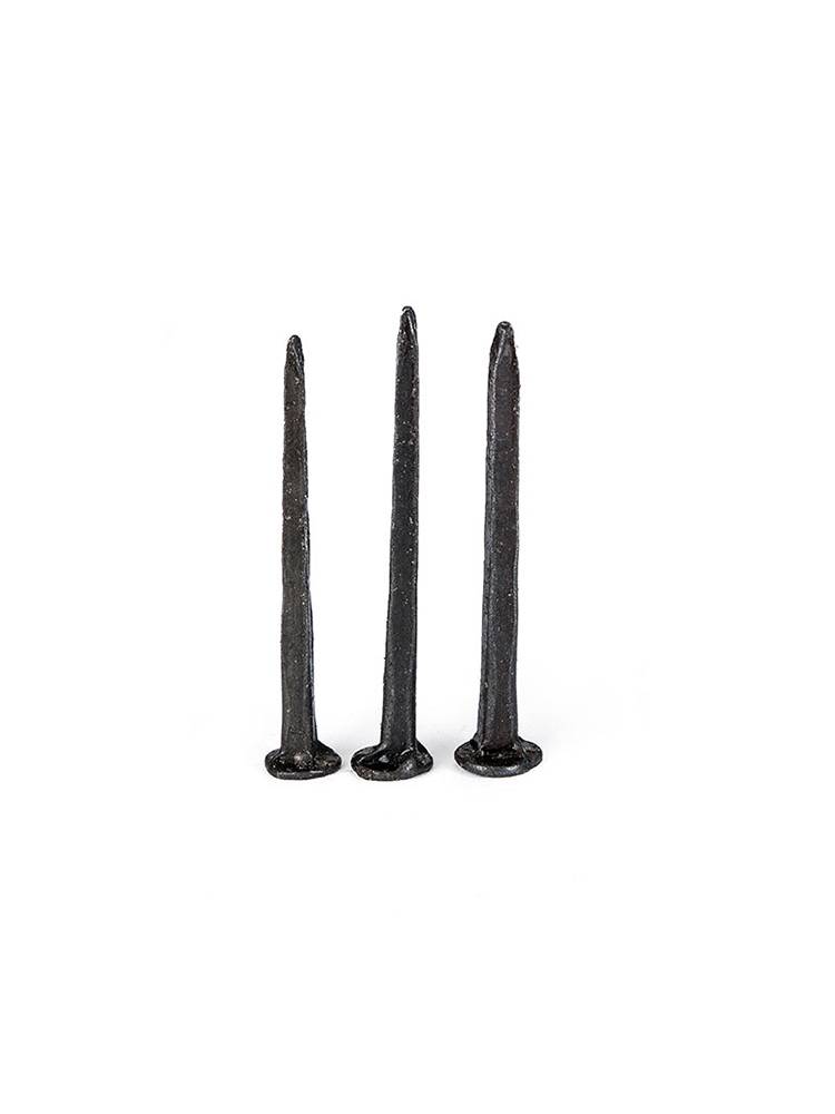 Black shoe nails, little nails, small wooden plasters, trim nails