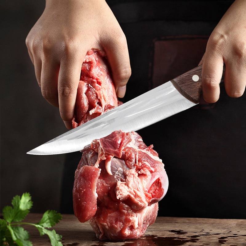 Dragon Springs hand-to-hand scrutinizing knife and cleaver to split a ox, ox, ox, ox, ox, hog and hog