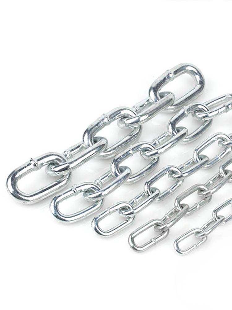 Zinc-coated chain of dog chain welding and flaring-proof-coated, particularly coarse-coated-coalt chain metal hanger 3/4/5/6/8/10
