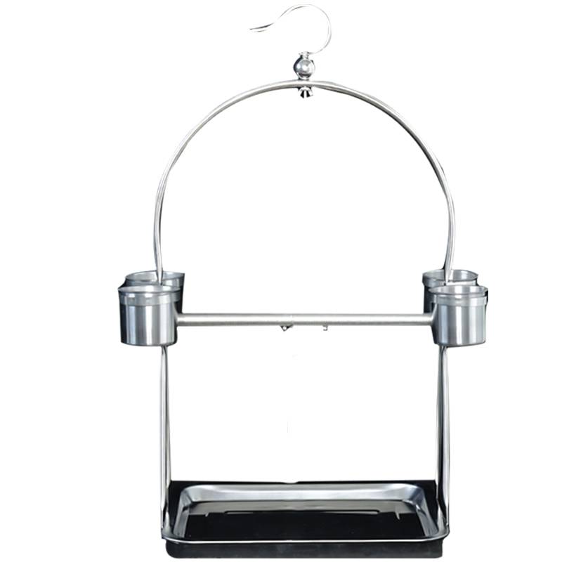 Stainless steel station rack tiger peony Xuanfeng bird frame, the Blau station cage habitat foot chain ring