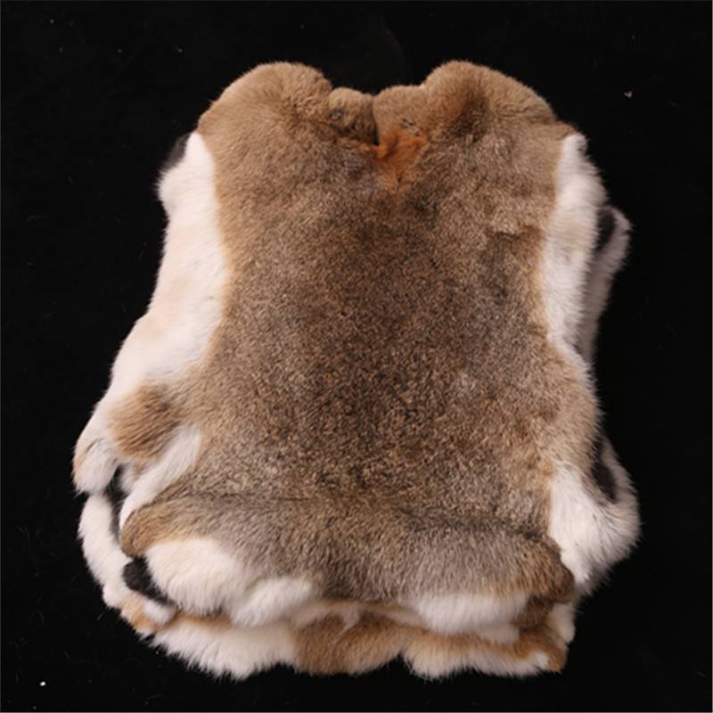 Promotion Rabbit skin full raw material smoke gray grass rabbit leather DIY real rabbit fur grass knee cushion cushion