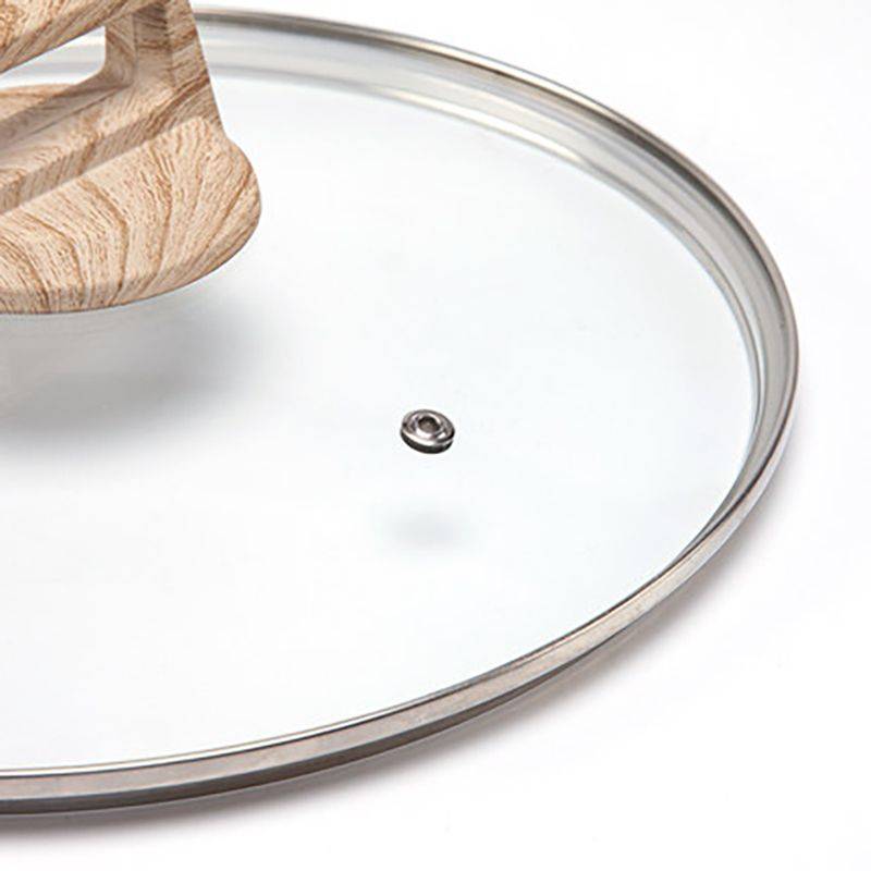 Scrambled steel glass home with a thicker blast-resistant, high-temperature bottom pan and stainless steel