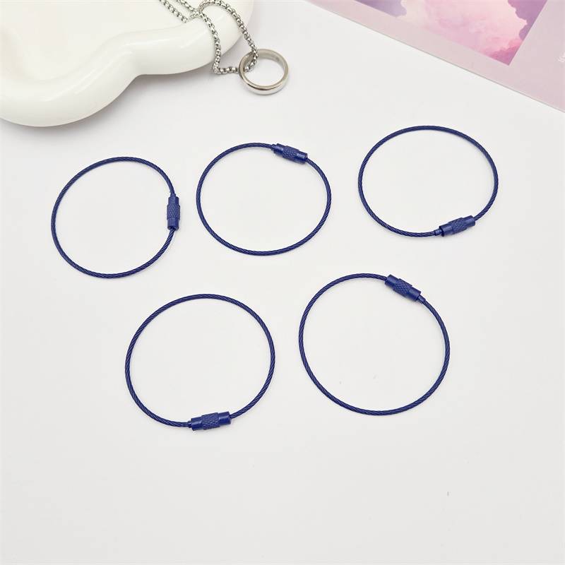 Key accessories -- steel wire-09 in green-5