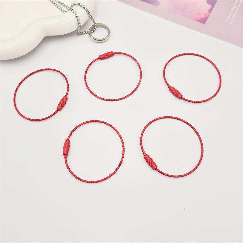Key accessories -- steel wire-03 red-10