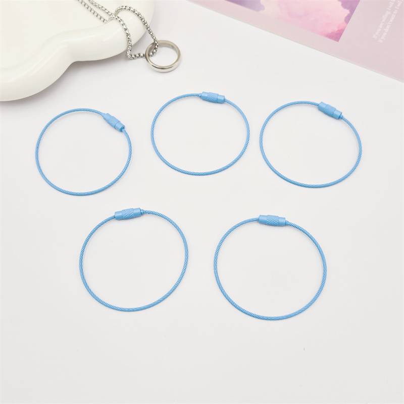 Key accessories - steel wires - 07 Skyblue - 10